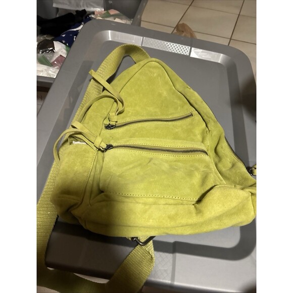 Free People Lime Green Crossbody Bag - Noted Defects - Picture 3 of 5